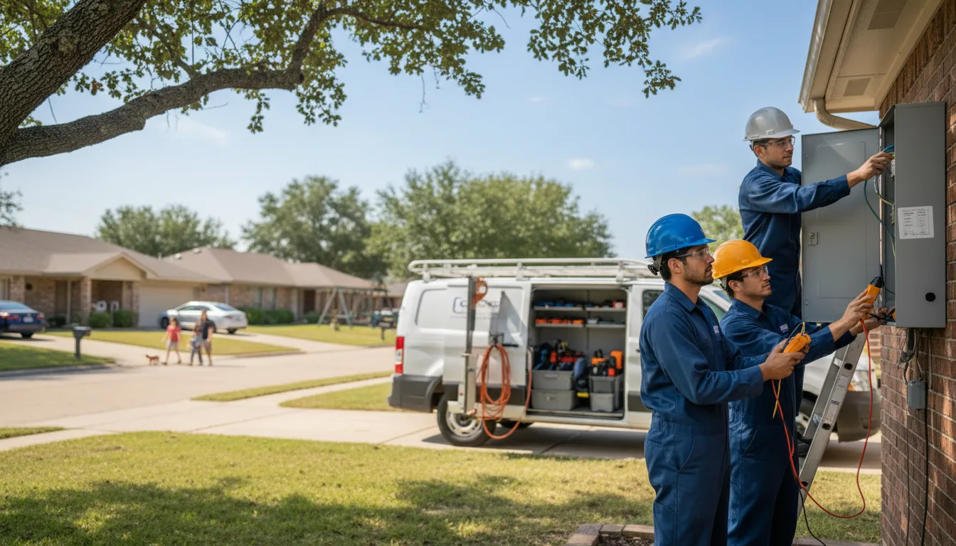 Certified electrician providing emergency electrical services in Nicoma Park, OK